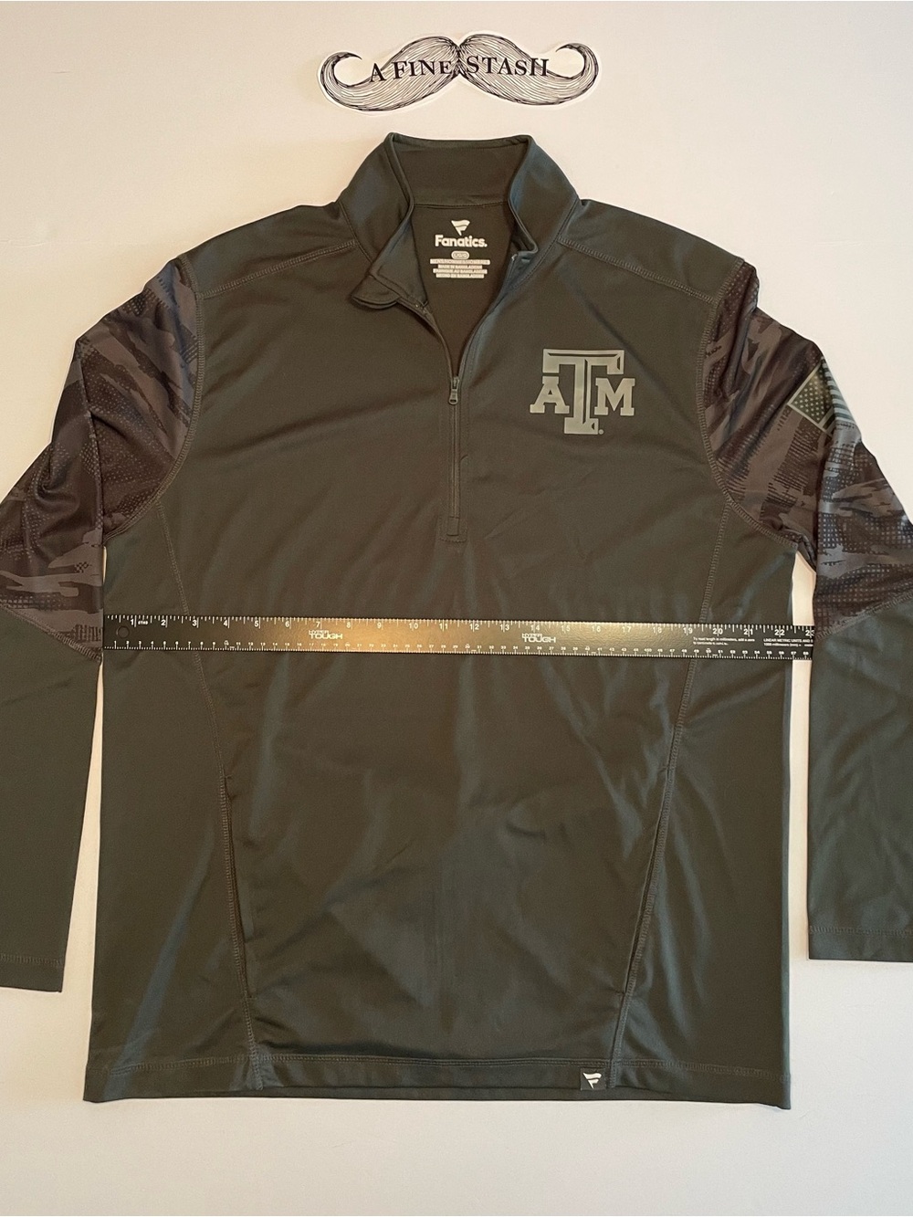 Fanatics Olive Green Texas A&M Quarter-Zip Performance Jacket Large